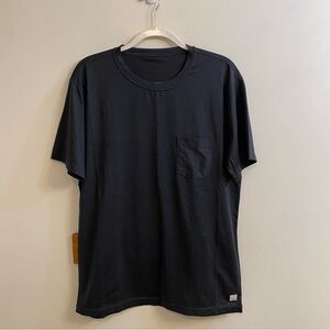 Vuori Men’s Feather Pocket Tee T-Shirt Black Size Large Workout Athletic Gym